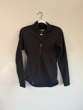 Peak Performance Women's Black Long-Sleeve Quarter-Zip Top